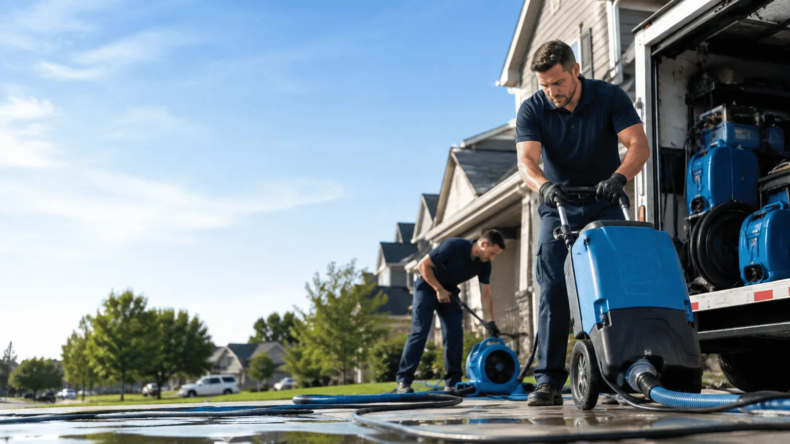 Dehumidification being performed in Westernville, NY